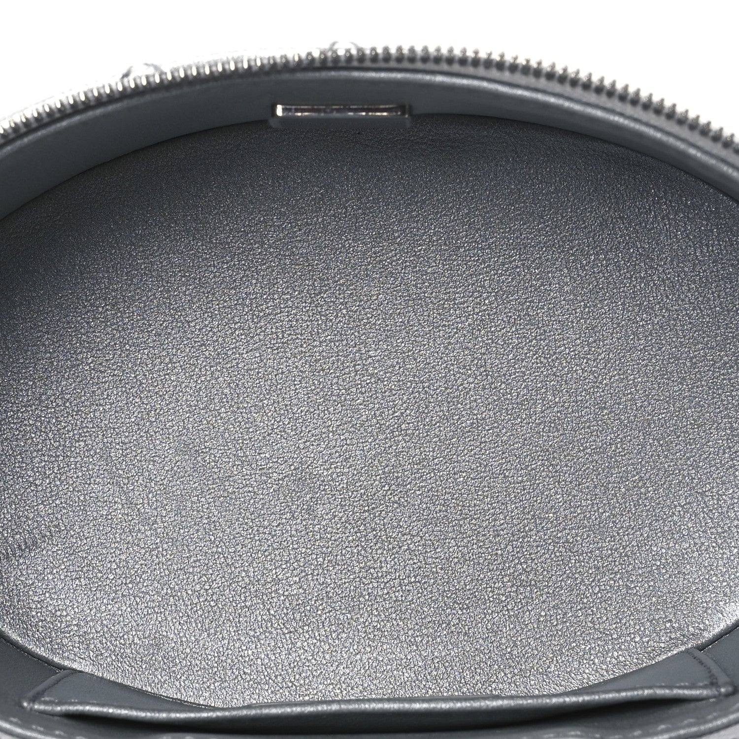 Chanel Metallic Calfskin Quilted Fancy Box Vanity Case With Chain Silver 5 of 11