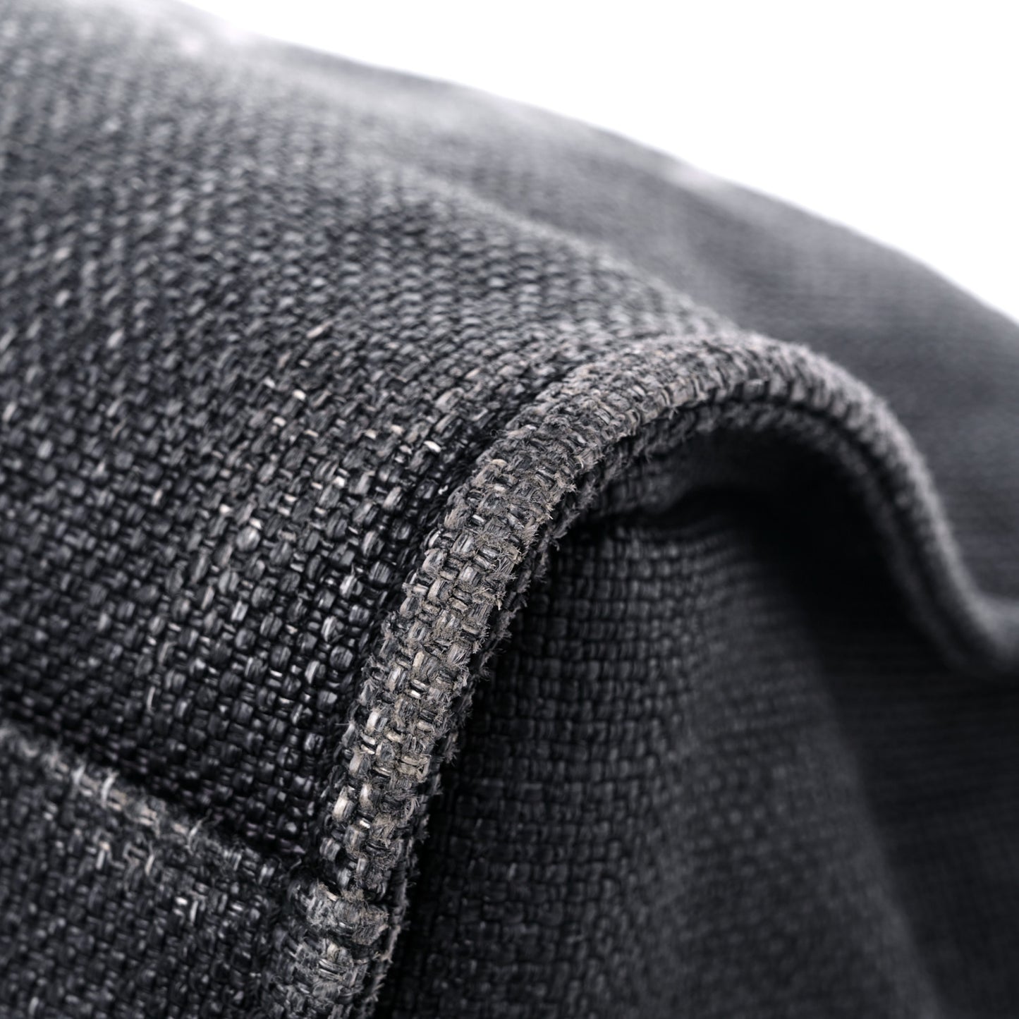 Woven Straw Raffia Large Deauville Tote Black