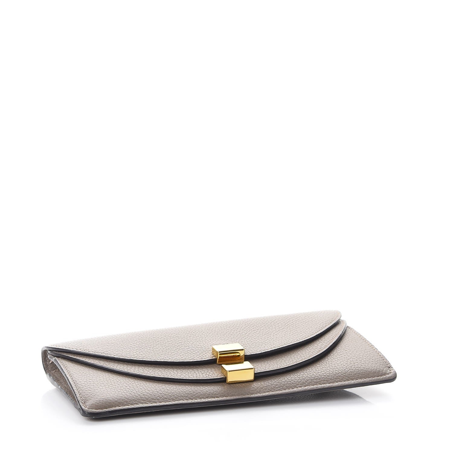 Chloe Calfskin Georgia Flap Wallet Motty Grey 4 of 8