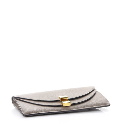 Chloe Calfskin Georgia Flap Wallet Motty Grey 4 of 8