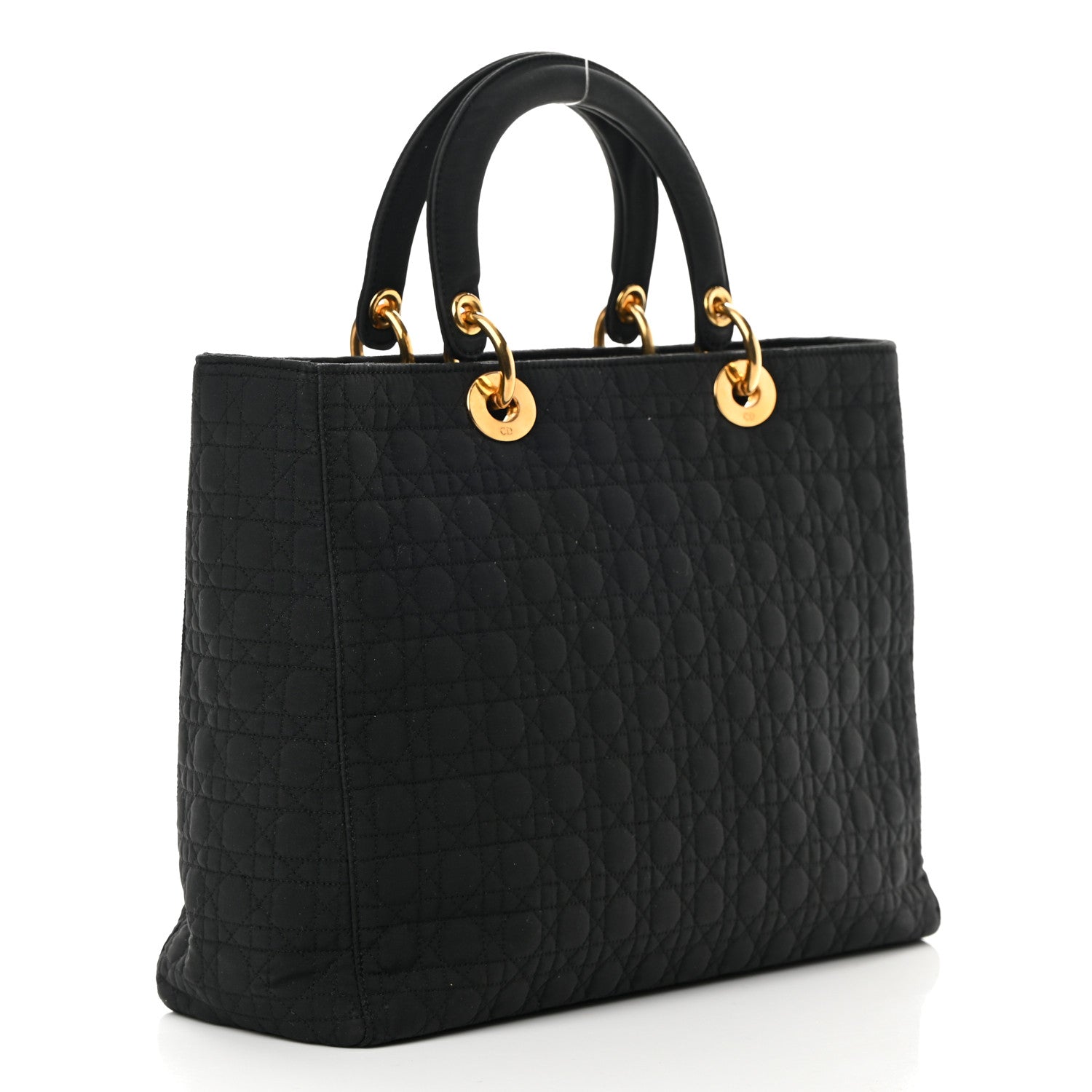Christian Dior Nylon Cannage Large Lady Dior Black 3 of 13