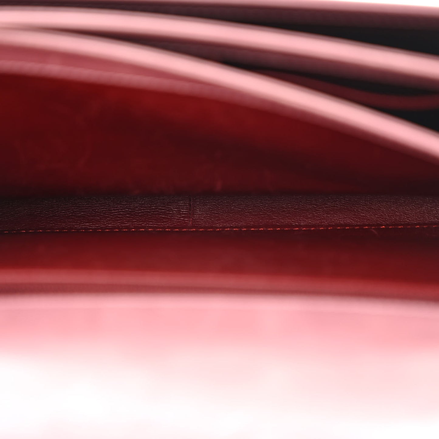 Calfskin Quilted Straight Lined Flap Purple