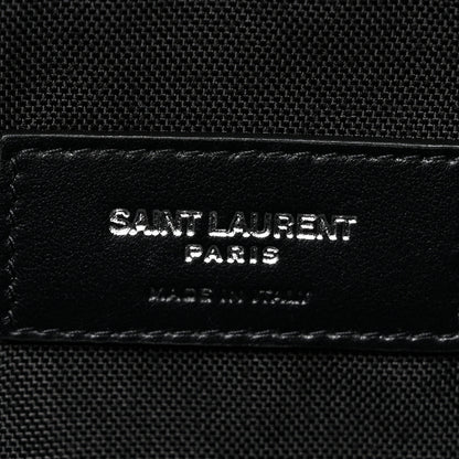 Saint Laurent Canvas Calfskin City Belt Bag Black 6 of 10