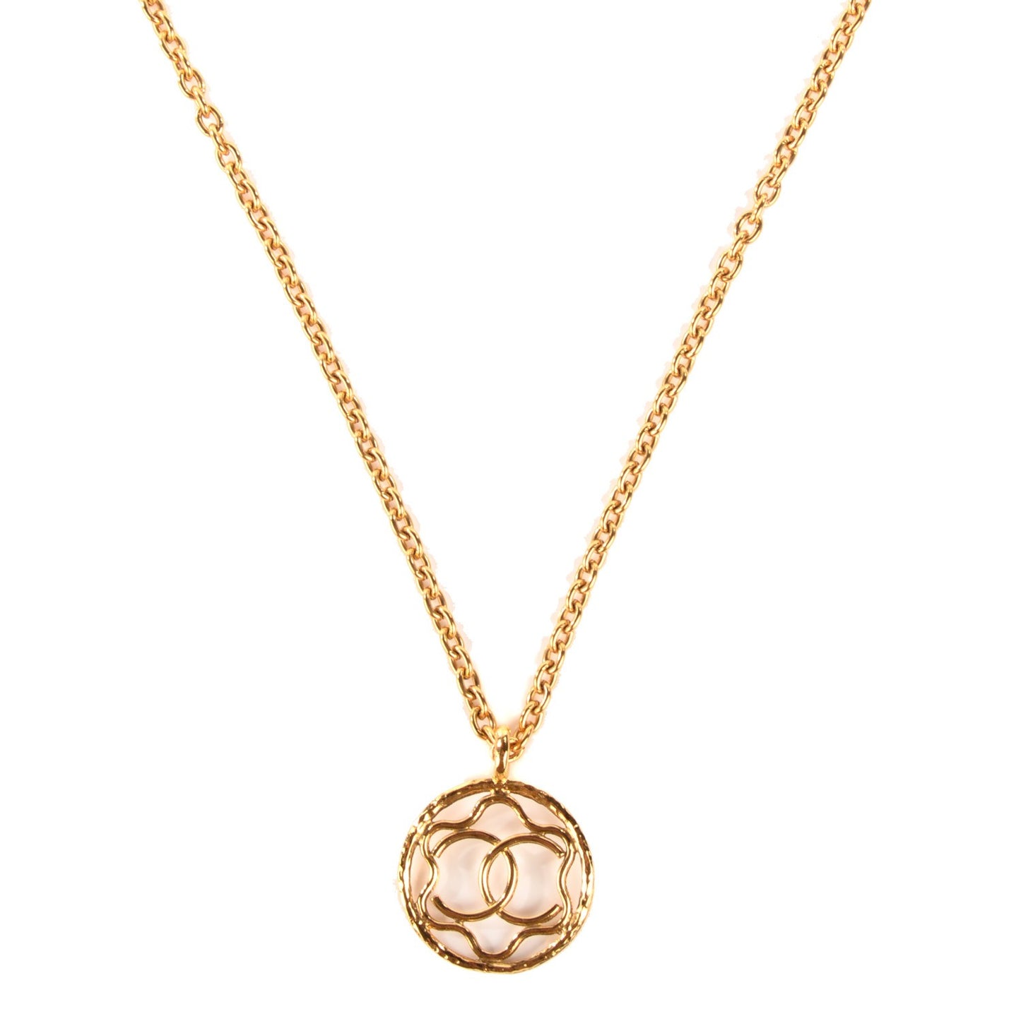 CC Pendant Necklace Gold