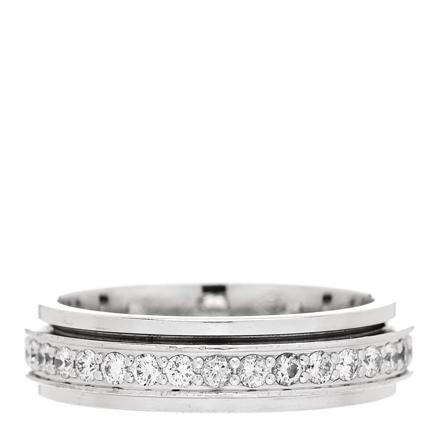Piaget 18K White Gold Diamond Possession Wedding Band Ring 49 5 1 of 5