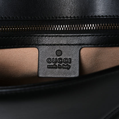 Gucci Calfskin Matelasse Small GG Marmont Shoulder Bag Black 6 of 10
