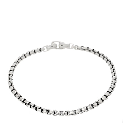David Yurman Sterling Silver 4mm Box Chain Bracelet 1 of 3