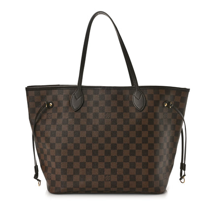 Louis Vuitton Damier Ebene Neo Neverfull MM Rose Ballerine 1 of 16