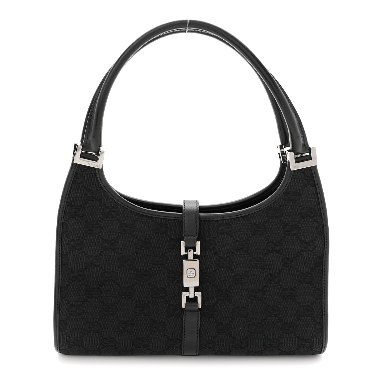 Monogram Bardot Shoulder Bag Black