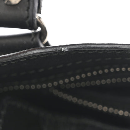 Balenciaga Canvas Satin Calfskin Diagonal Allover Logo Print Classic Silver Hardware Mini City Natural Black 12 of 14