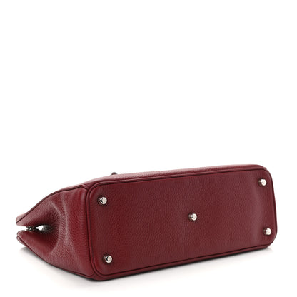 Christian Dior Bullcalf Medium Diorissimo Tote Burgundy 4 of 10