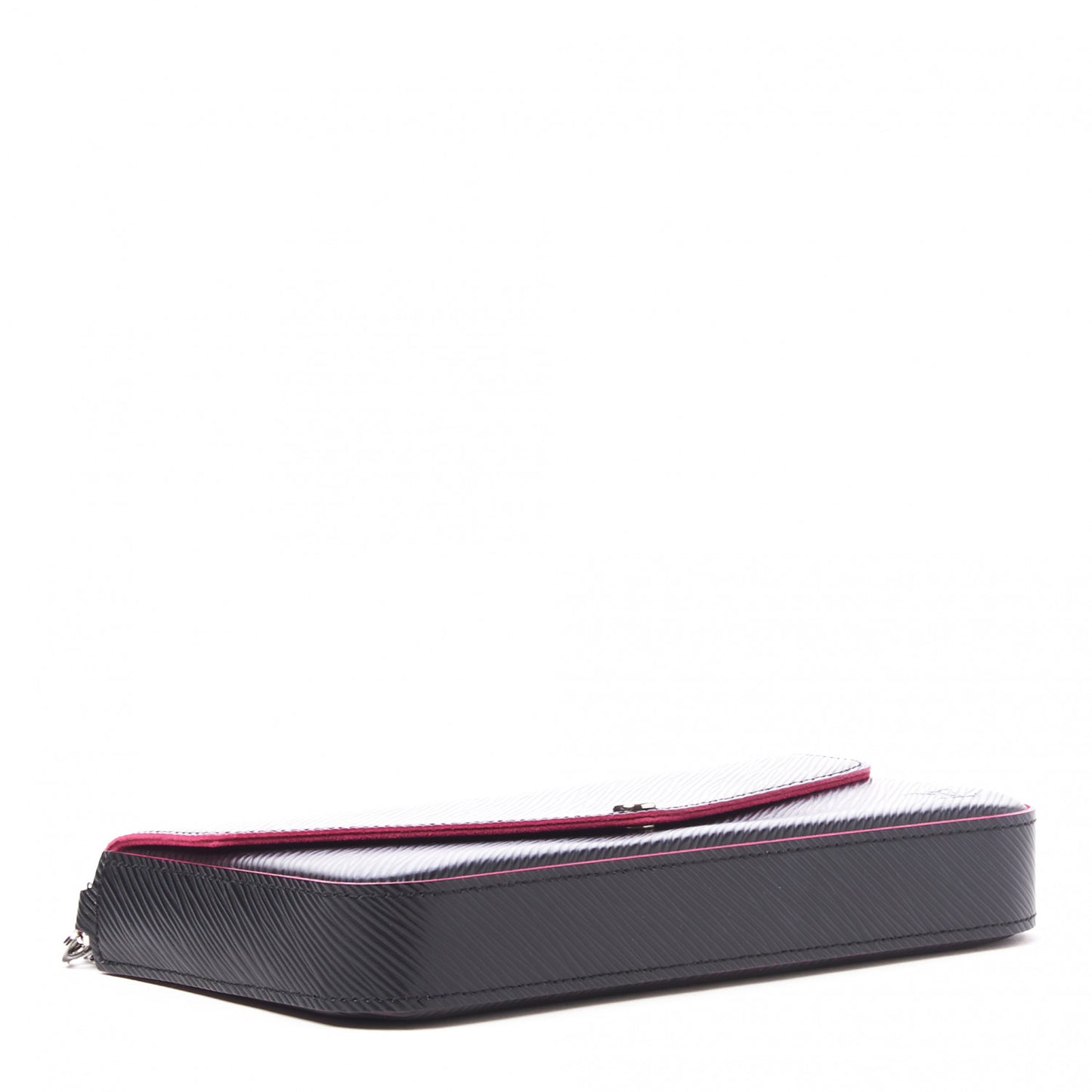 Epi Pochette Felicie Black Hot Pink