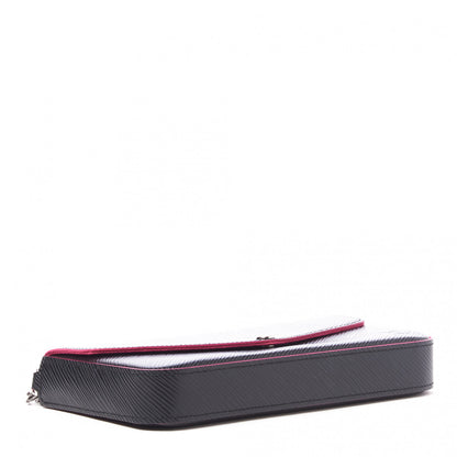 Louis Vuitton Epi Pochette Felicie Black Hot Pink 3 of 9