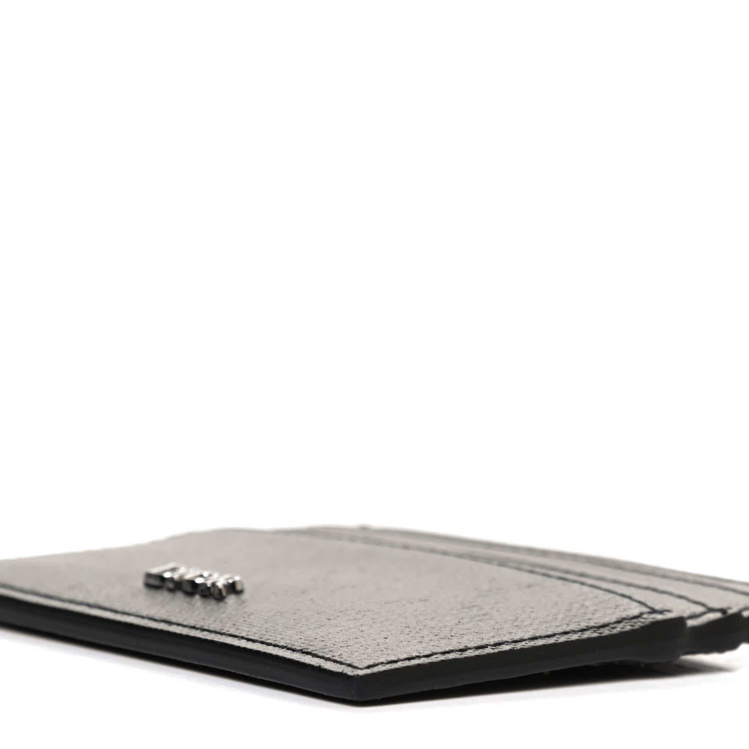 Christian Dior Coated Canvas Calfskin CD Diamond Card Holder Black 8 of 8