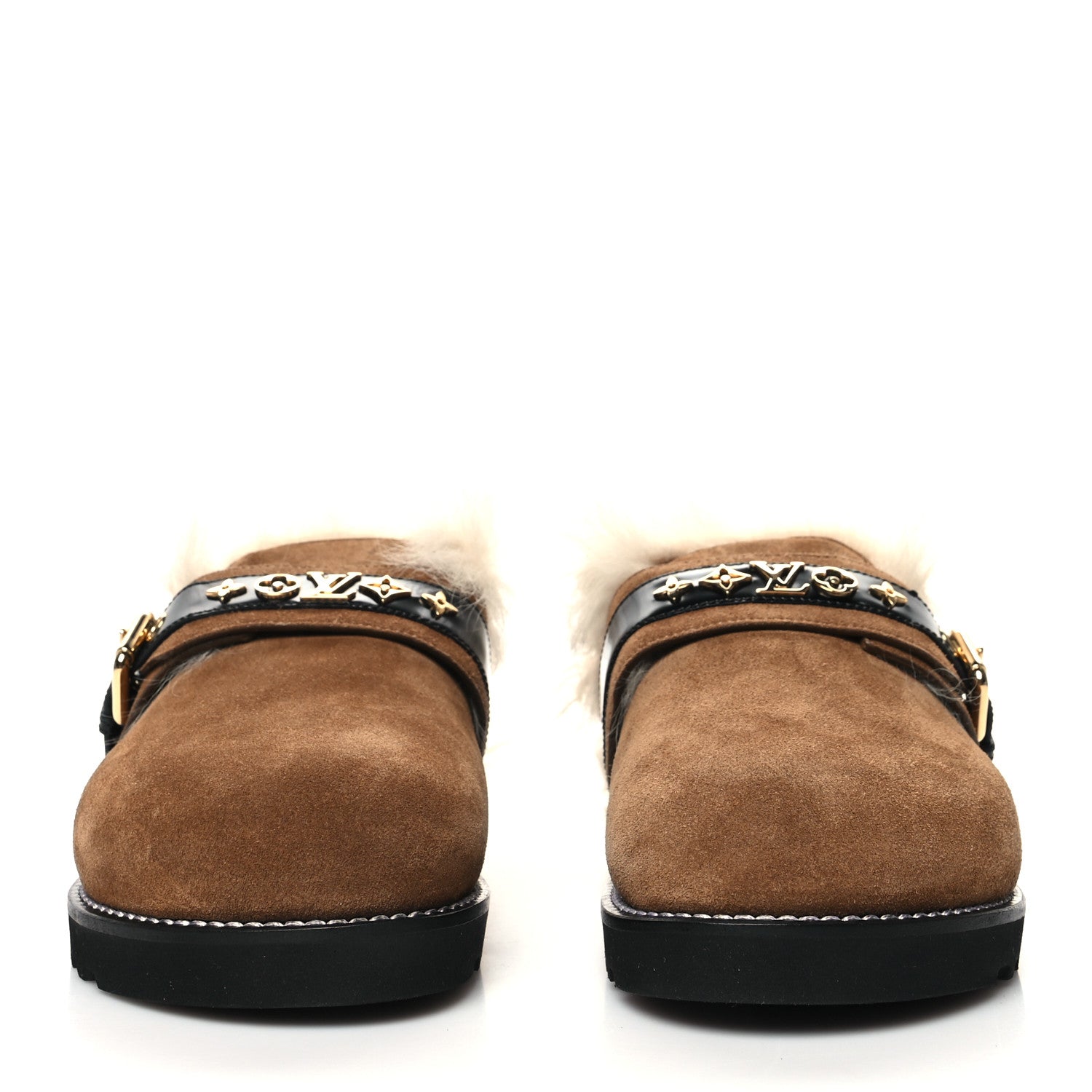 Louis Vuitton Suede Winterbreak Clogs 36 Cognac 2 of 8