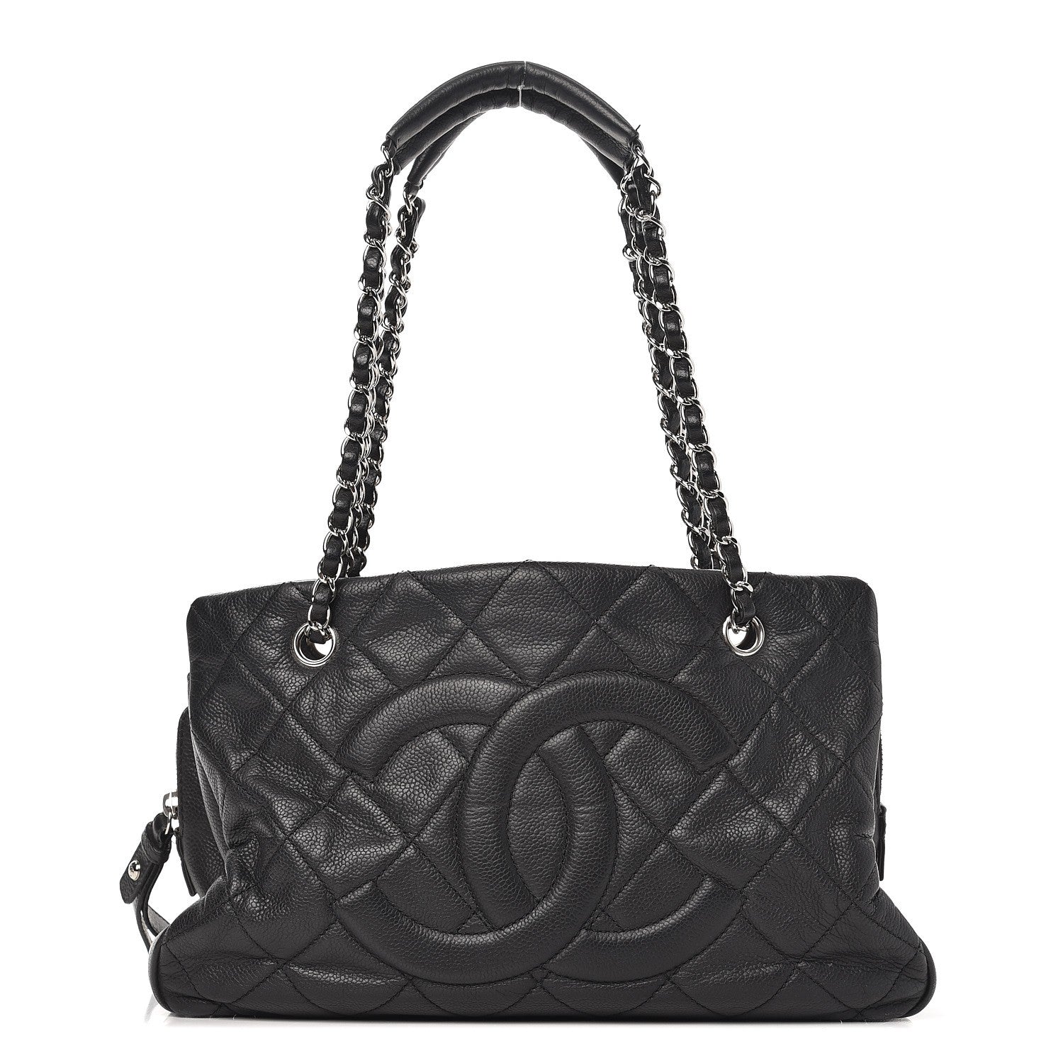 Chanel Caviar CC Timeless Tote Black 1 of 12