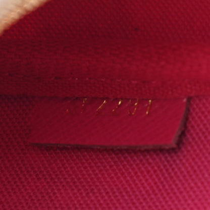 Louis Vuitton Damier Azur 2021 Christmas Animation Hollywood Mini Pochette Accessories Fuchsia 6 of 8