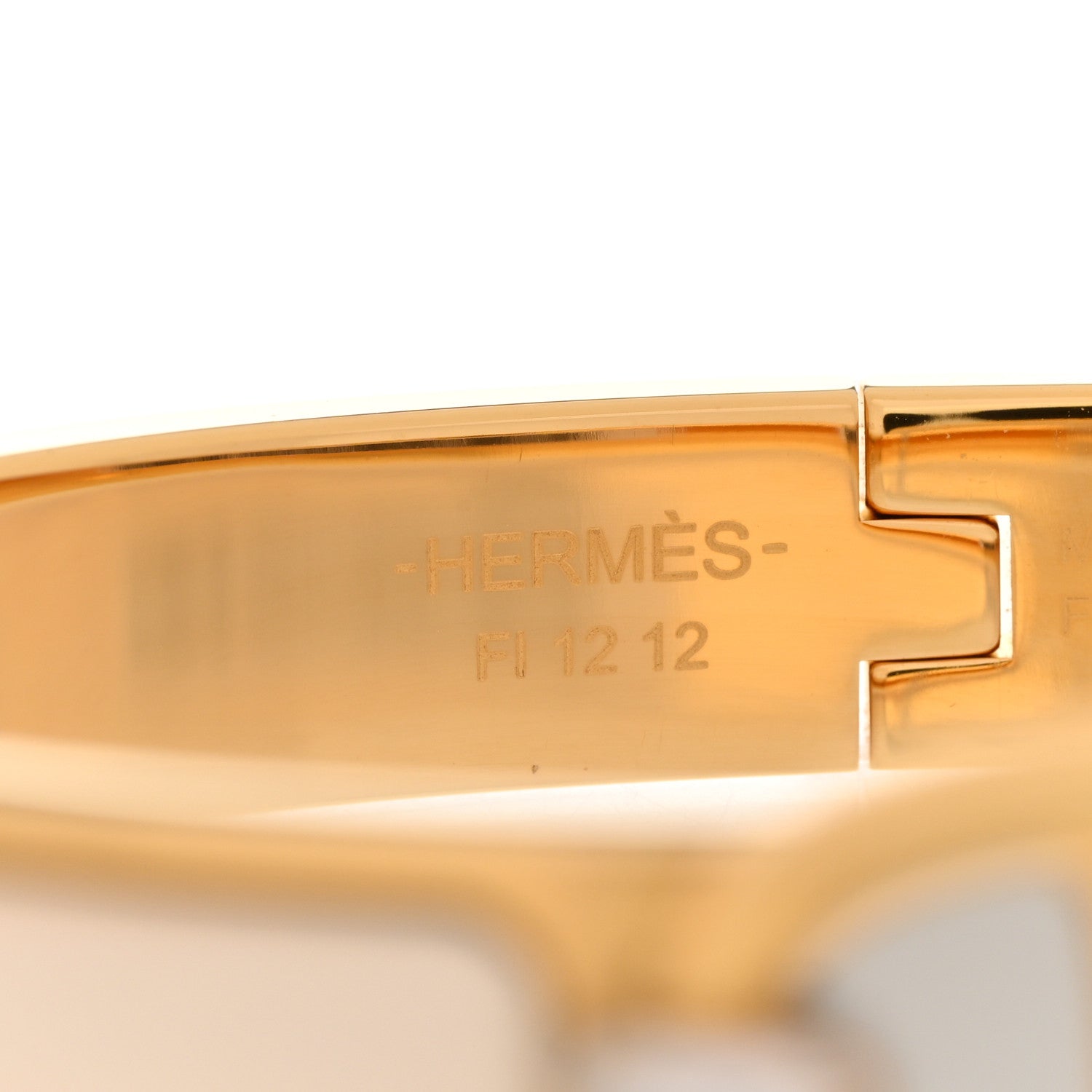 Hermes Enamel Mini Farandole Clic Chaine D'Ancre Bracelet Creme 4 of 6