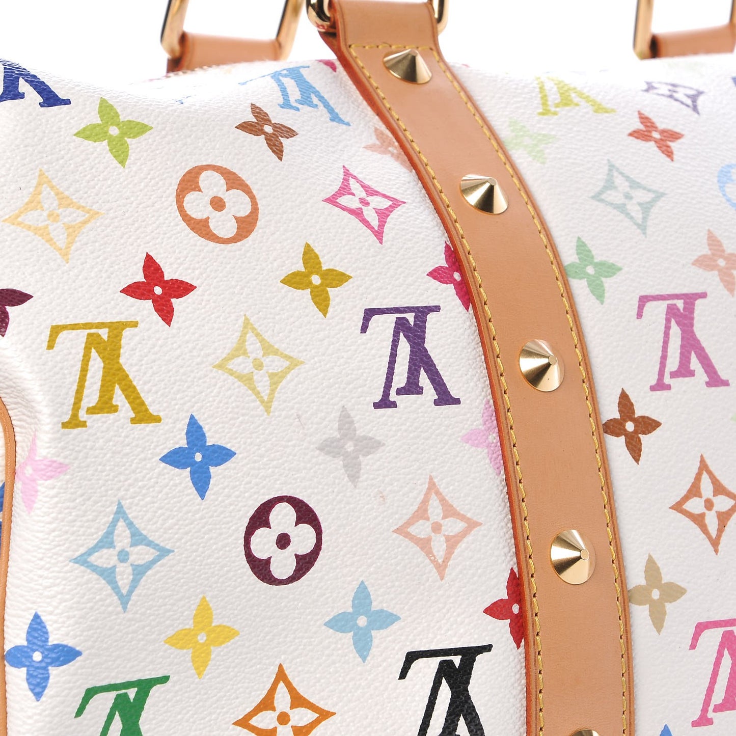 Monogram Multicolor Keepall 45 White