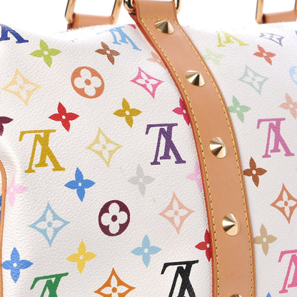 Louis Vuitton Monogram Multicolor Keepall 45 White 9 of 12