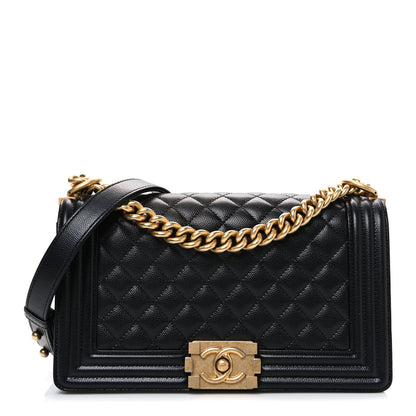 Chanel Caviar Quilted Medium Boy Flap Black 1 of 10