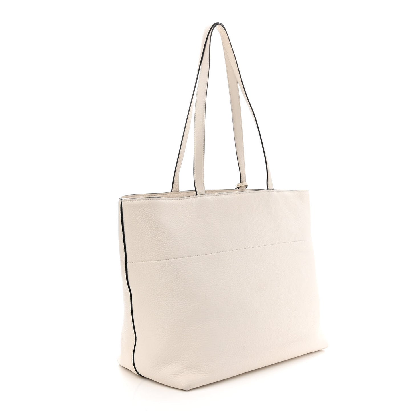 Vitello Phenix Shopping Tote White