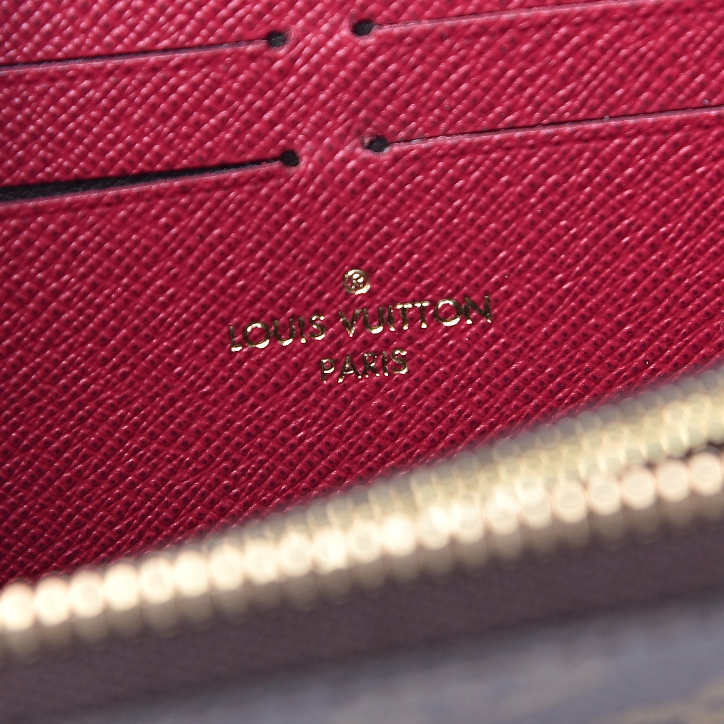 Monogram Clemence Wallet Fuchsia