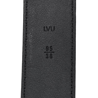 Louis Vuitton Calfskin 35mm Pont Neuf Belt 95 38 Black 4 of 6