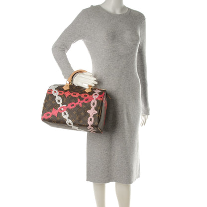 Louis Vuitton Monogram Bay Speedy 30 Rose Ballerine Poppy 2 of 8