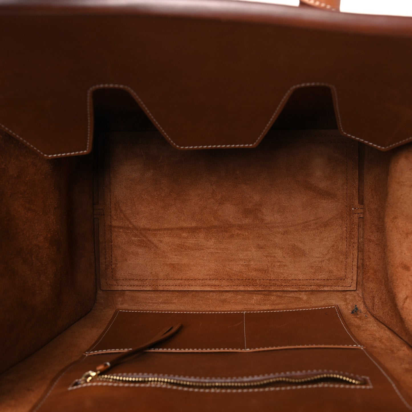 Natural Calfskin Small Tie Knot Tote Tan