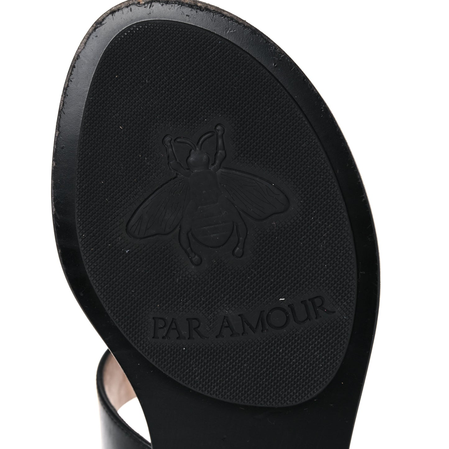 Calfskin GG Marmont Thong Sandals 37.5 Black