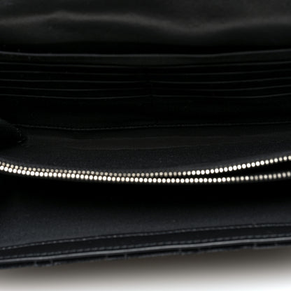 Versace Velvet Quilted Medusa Wallet On Chain Black 5 of 9