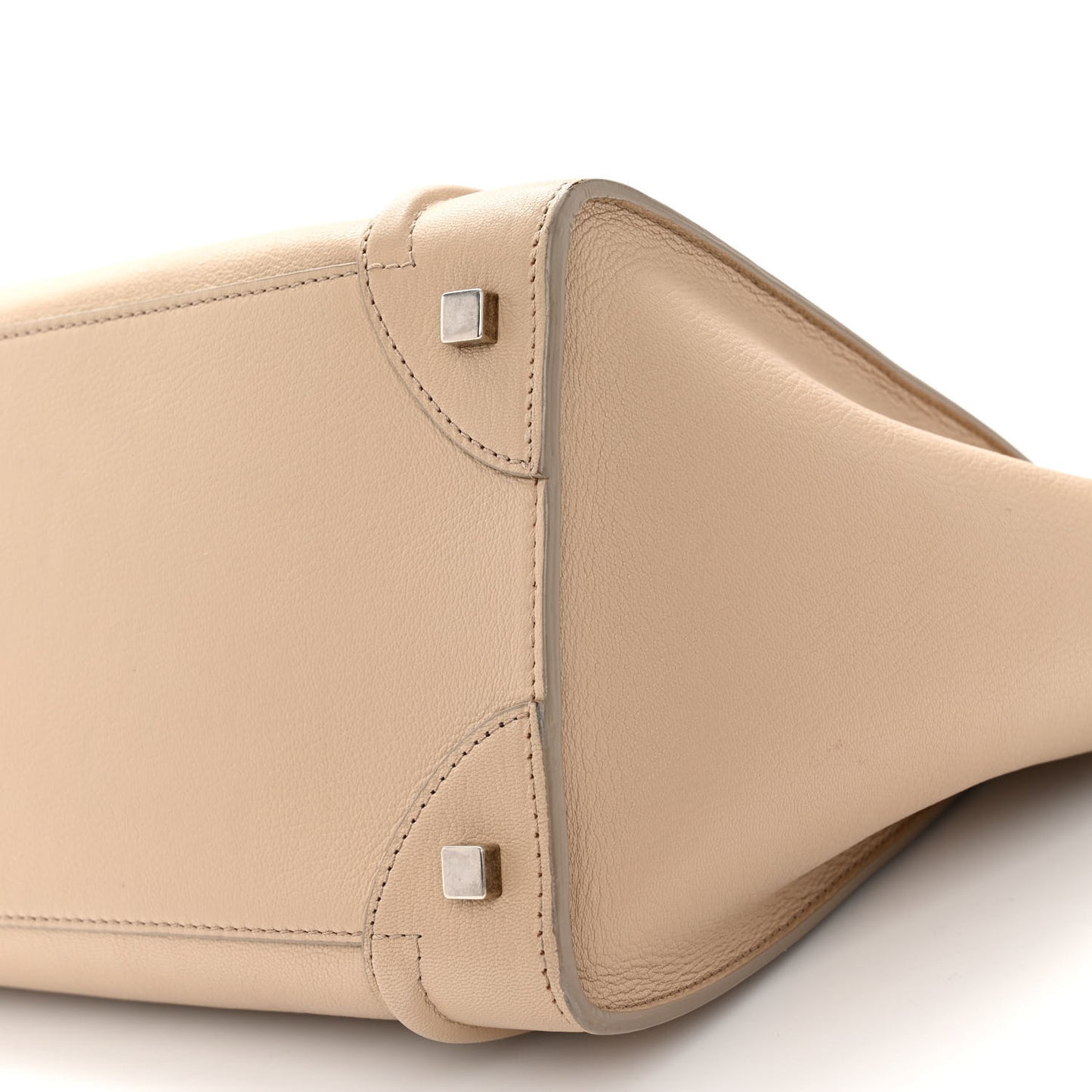 Drummed Calfskin Mini Luggage Dune