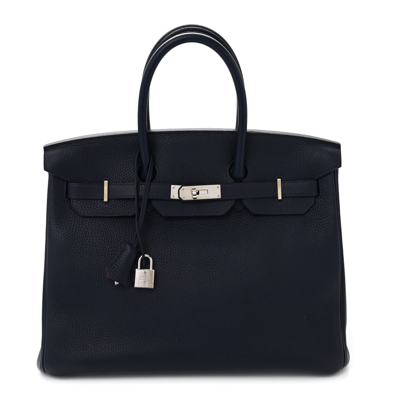 Hermes Togo Verso Birkin 35 Bleu Nuit Rose Pourpre 1 of 12
