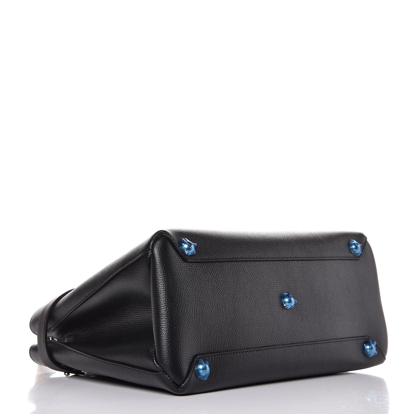 Derby Calfskin House Check Medium Banner Tote Black