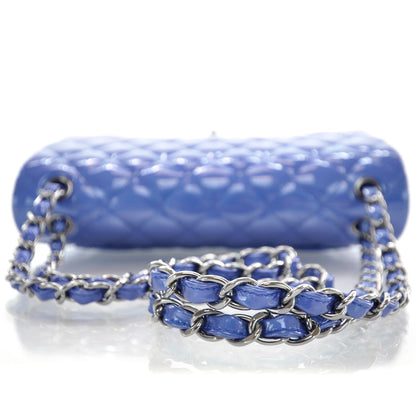 Chanel Patent Jumbo Double Flap Metallic Royal Blue 5 of 11