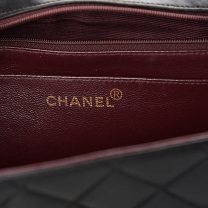 Chanel Lambskin Quilted Jumbo Single Flap Black 5 of 9