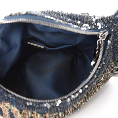 Chanel Sequin Coco Cuba Waist Bag Fanny Pack Blue Pink 4 of 10