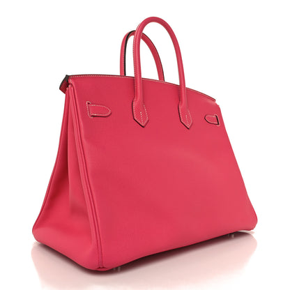 Hermes Epsom Candy Birkin 35 Rose Tyrien Rubis 3 of 12