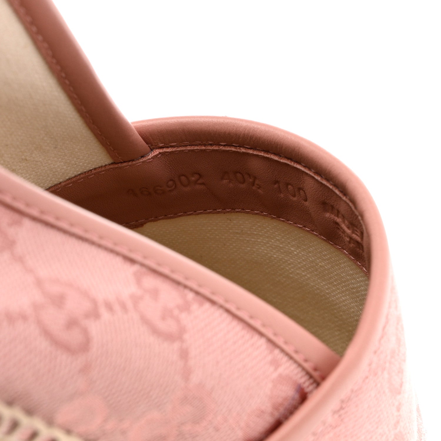 Gucci Monogram Espadrilles 40.5 Soft Pink 6 of 11