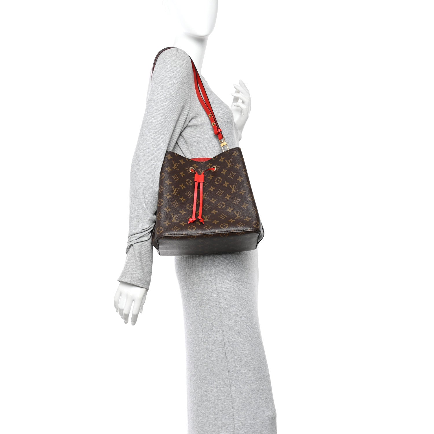 Louis Vuitton Monogram Neonoe MM Coquelicot 2 of 10