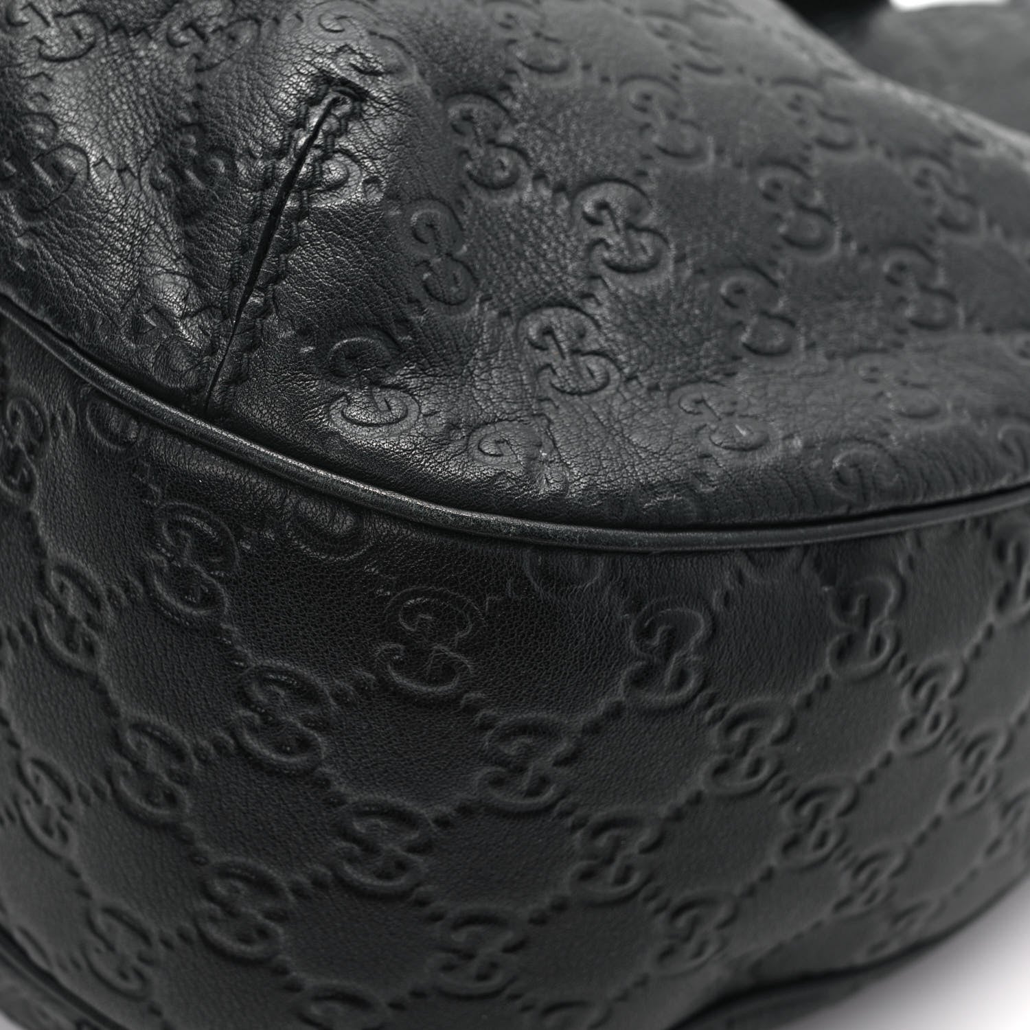 Gucci Guccissima Large New Ladies Web Hobo Black 11 of 13