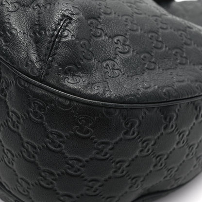 Gucci Guccissima Large New Ladies Web Hobo Black 11 of 13