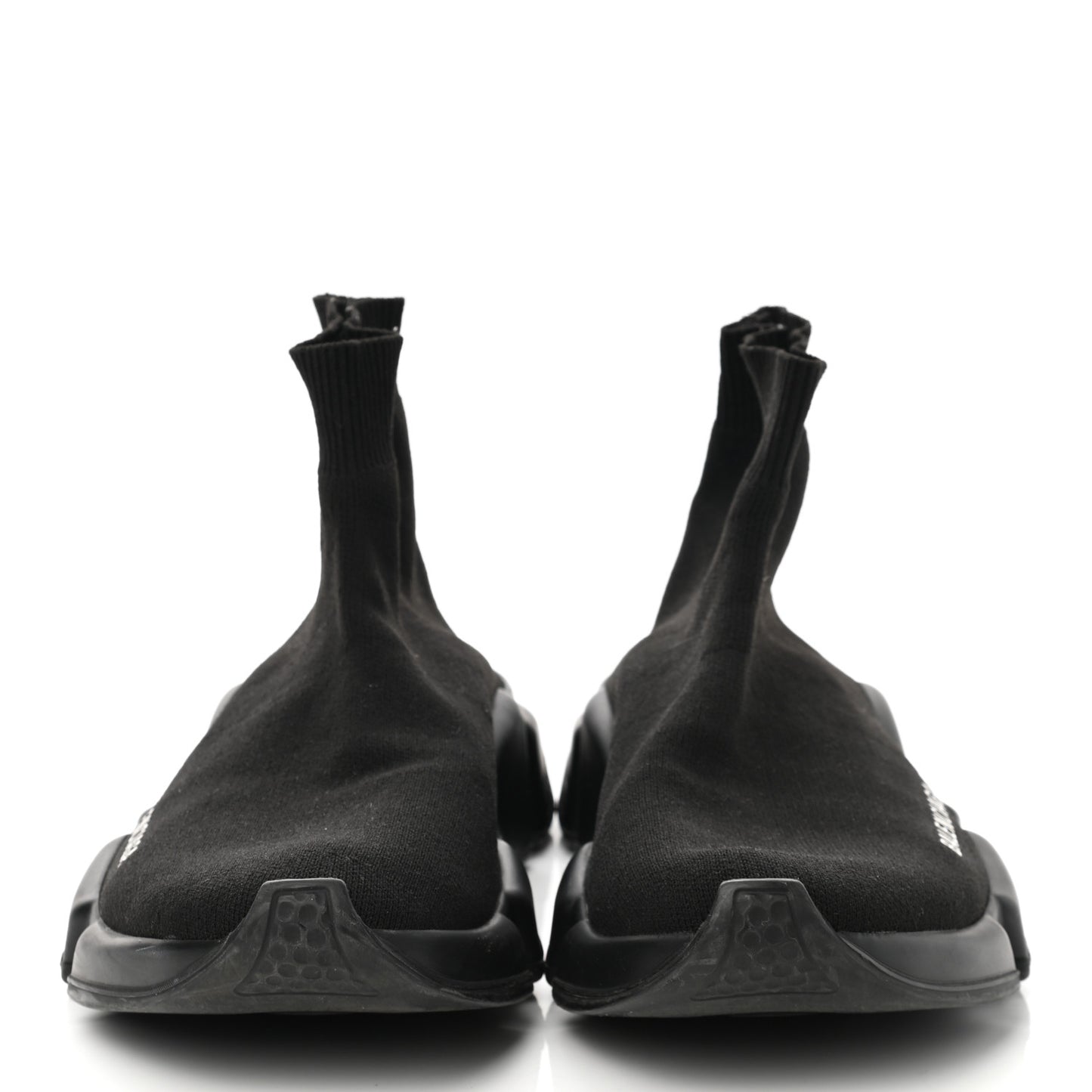 Laminated Knit Womens Speed Sneakers 38 Black