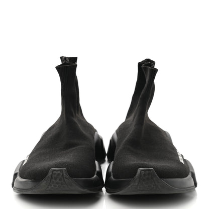 Balenciaga Laminated Knit Womens Speed Sneakers 38 Black 2 of 9