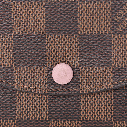Louis Vuitton Damier Ebene Rosalie Coin Purse Rose Ballerine 8 of 8