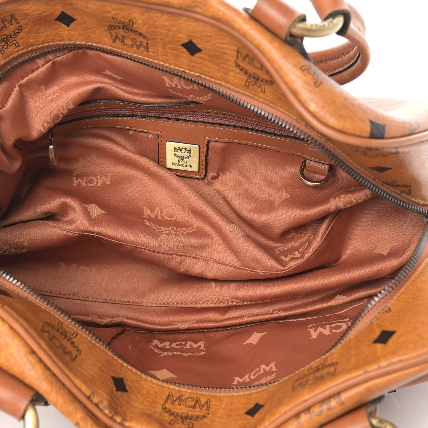 Visetos Pocket Satchel Cognac