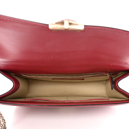 Valentino Garavani Vitello Medium Glam Lock Rockstud Flap Rubino 5 of 13