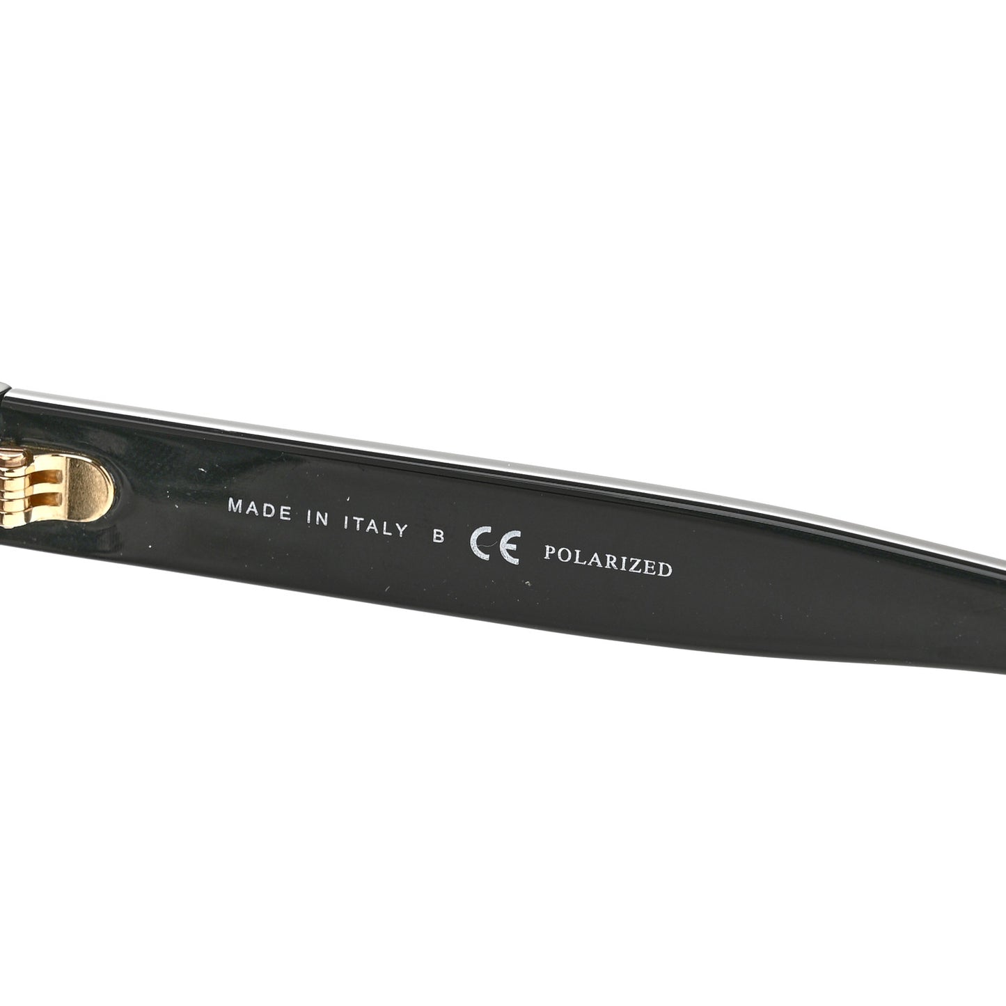 Acetate Pantos Logo Polarized Sunglasses 5458-A Black