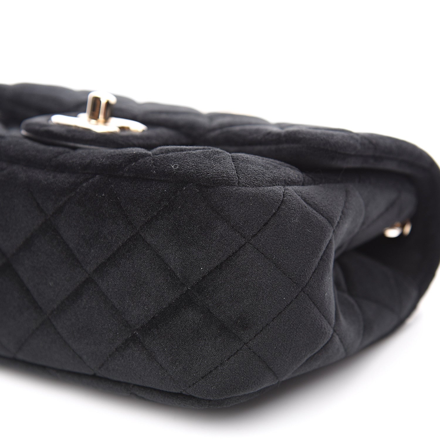 Chanel Velvet Quilted Mini Pearl Crush Flap Black 7 of 10